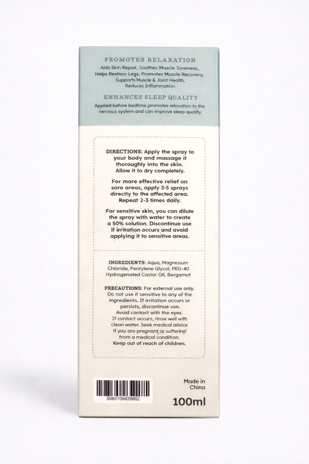 Natural Magnesium Mist Spray